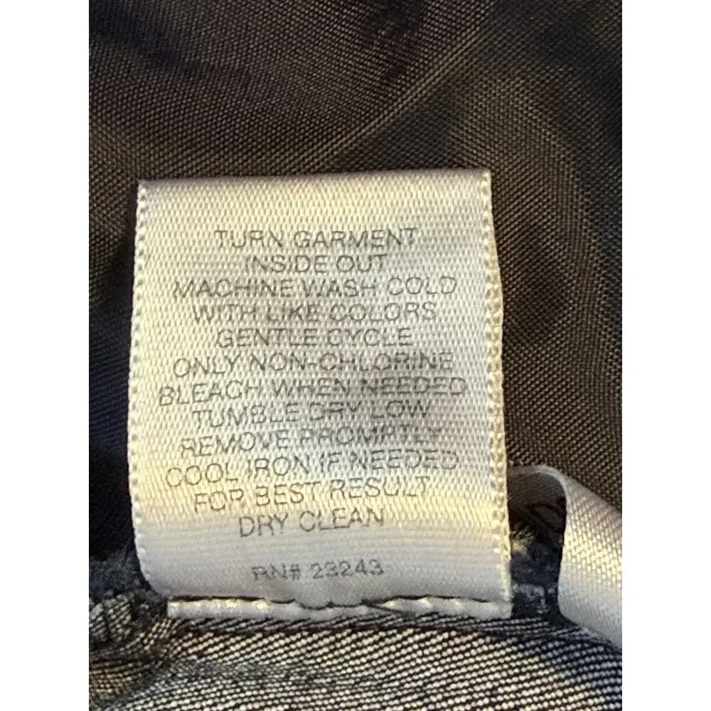 New York & Company Stretch Trouser Jeans Women's 8 Average Dark Wash Bootcut